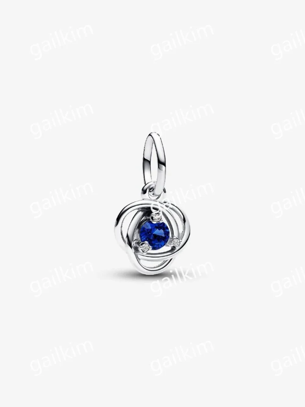 Pandora Blue Eternity Circle Dangle Charm